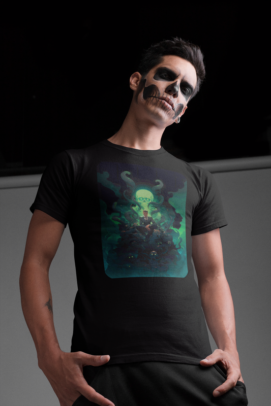 Necromancer with Corpses Unisex Designer Art T-Shirt