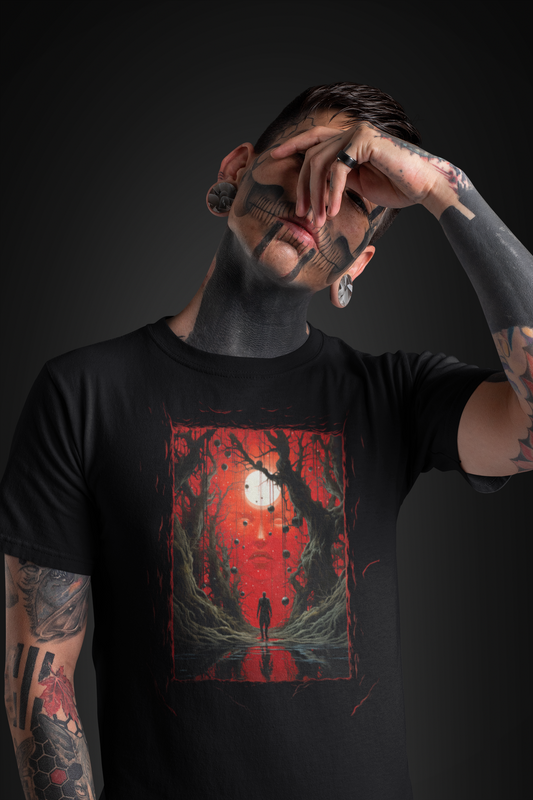 Blood Garden Cosmic Horror Unisex Designer Art T-Shirt